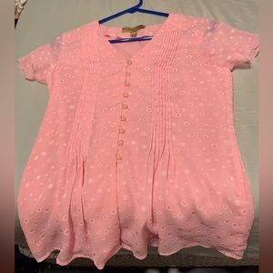 Pink blouse with lining/small/Notations/NWOT